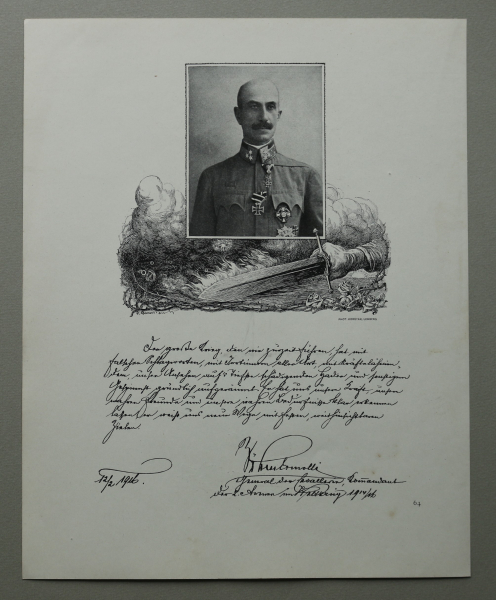 Patriotik Blatt / Eduard von Böhm Ermolli / General der Reserve / Österreich / 1917 / 1. Weltkrieg 1.WK WWI